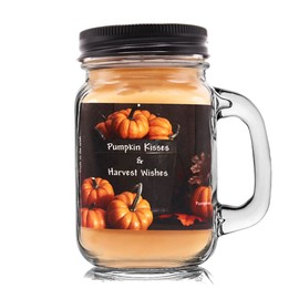 Mountain Kettle Wax Jar Candle with Pumpkin Kisses - Scented Candle - Christmas Day - Fall Decor Anxiety & Stress Relief Burns up to 60 to 80 Hours