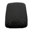 Ezzy Auto Black Leather Console Center Armrest Lid Cover Skin