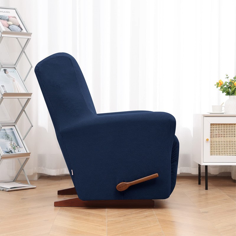 KEKUOU Recliner Chair Covers, 1-Piece Lazy Boy Recliner Covers, Navy