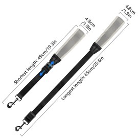 KUWAN Saxophone Neck Strap Soft Sax Nylon Padded for Alto Tenor Clarinet Baritone Soprano Music Instrument Grey2, Grey, Universal