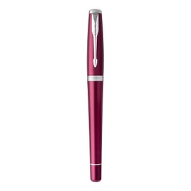 Parker Urban Premium Fountain Pen | Vibrant Magenta with Chrome Trim | Medium Nib | Black Ink | Gift Boxed