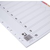 Q-Connect 1-10 Index Multi-punched Reinforced Board Multi-Colour Numbered Tabs A4
