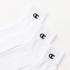 Champion CMSCR203 Men's Short Socks (3 Pairs), One Point Logo,