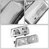 DNA MOTORING Pair Headlight Assembly Compatible with 2003-2006 Chevy Silverado