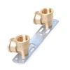 Aqbau® Mounting Unit, Mounting Plate, Wall Plate for Bathroom Taps,