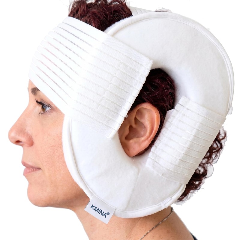 KMINA Piercing Pillow, Ear Pillow with Hole Side Sleepers, Adjustable