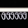 DWUENT 160pcs Plastic Curtain Hooks - 25mm Glider Hooks for