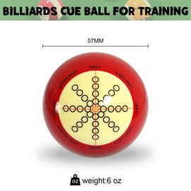 MoyanSuper Pool Cue Ball 2-1/4" Standard Size Billiard Cue Ball Replacement for Training