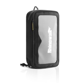 Rhinowalk Motorcycle Phone Mount Bag, Touchscreen Waterproof Phone Holder with Shoulder Strap, 1L Storage Pouch for Tank Bag, Saddlebag, Backpack, Fits Most Smartphones