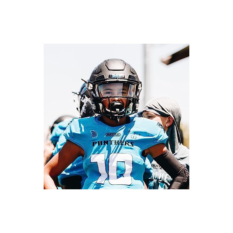 Battle Oxygen Lip Protector Mouthguard with Connected Strap, Royal Blue