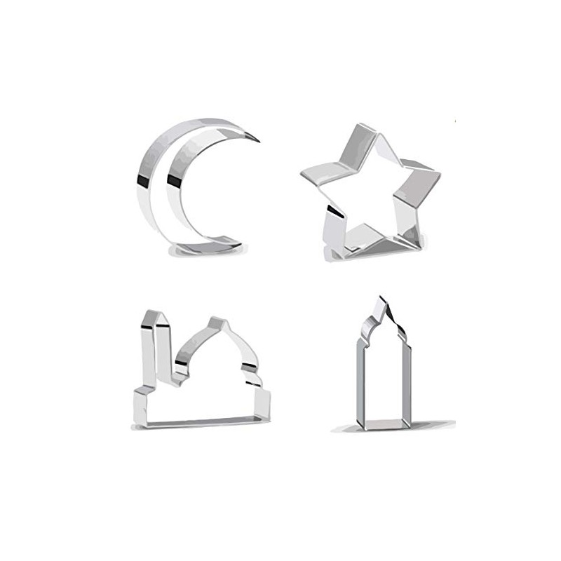 Mubarak Cookie Cutter Islamic Eid Ramadan - Moon Crescent Star