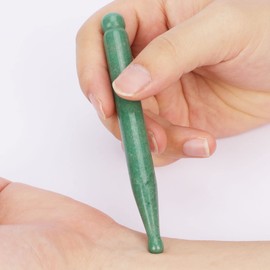 ideayard Jade Gua Sha Pen Scraping Massage Wand Tool Acupuncture Pen Therapy Stick Point Treatment