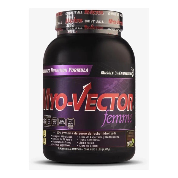 Protena Mujer Myovector Femme Choco Fresa 3 Lbs Cero Carbs