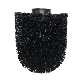 Spirella WC Bürste Ersatz Bürstenkopf (ØxH): 8 x 10 cm schwarz passend zu den Serien Bowl, Cement, Chromotopia, Cube, Darwin, Max Light Stainless Steel, Pool, Visby, Yoshi, Freestyler