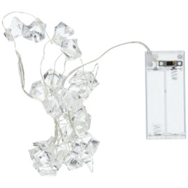 The Gerson Company 40IN CW Acrylic Gems LED Light String, 40 in, Cool White