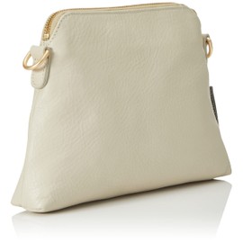 Fred de la Bretoniere Women's FRB0419 Crossbody Grain Leather Bag, beige