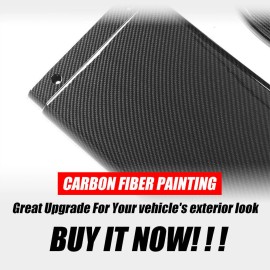 MAG Carbon Style For Dodge Challenger SRT Hellcat 2015-21 Front Bumper Lip Splitter