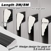 196” Wedge Weather Stripping Tape, Self-Adhesive Door Seal Strip for