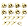 sourcing map 8Pcs Cabinet Latch Double Roller Catch, Lock Stop