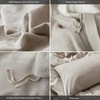 MooMee Bedding Duvet Cover Set 100% Washed Cotton Linen Like