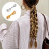 4PCS 5m Elastic Cords Dreadlock Braids Hair Accessories, Gold&Silver Wrap