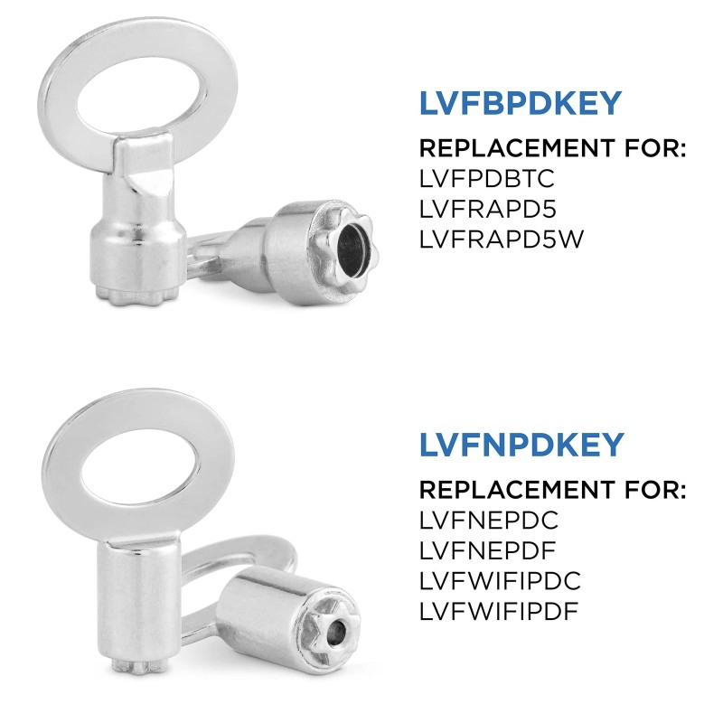 LiveFine Replacement Key for LVFNEPDC LVFNEPDF LVFWIFIPDC LVFWIFIPDF Dispensers