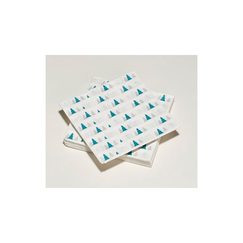 20 Cotton Napkins 33 x 33 cm 3 Ply Christmas