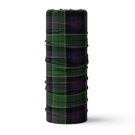 Ruffnek Scottish 'Hunting' Tartan Print Multifunctional Headwear Neck warmer Snood Tube - for men, women and children