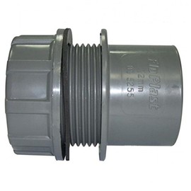 FLOPLAST Solvent Grey 32mm (36mm) Tank Connector