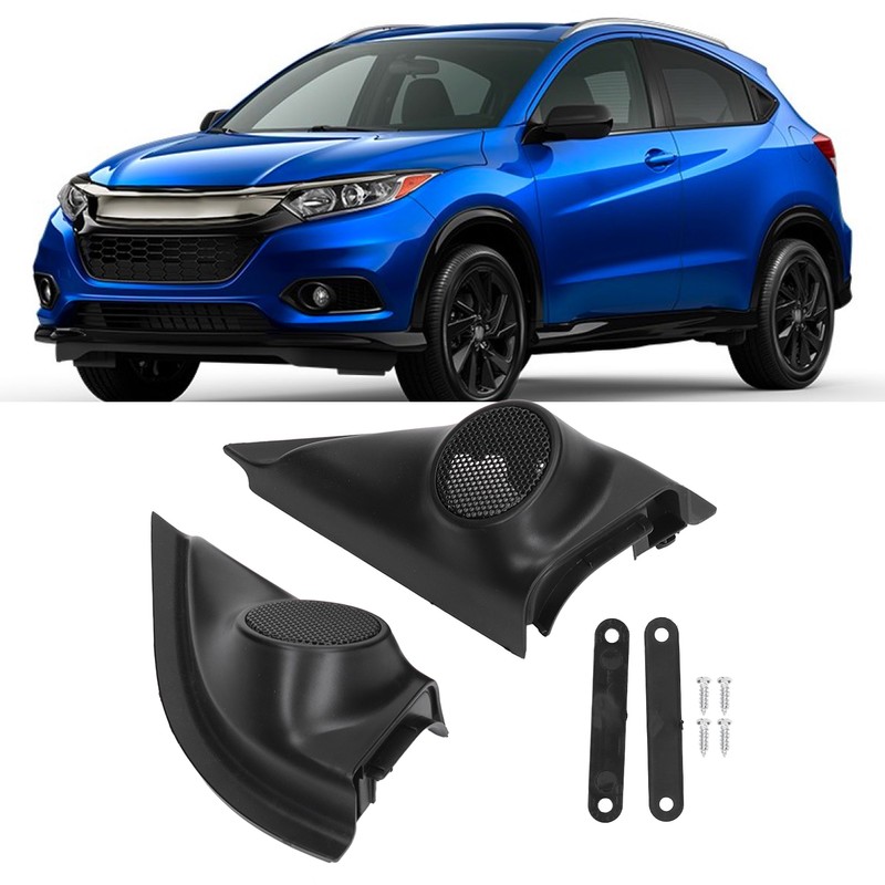 2pcs Door Pillar Tweeter Cover Trim Car Adaptations Replacement for