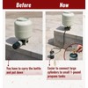Propane Refill Adapter Hose with Gauge & Control Valve! Extend,