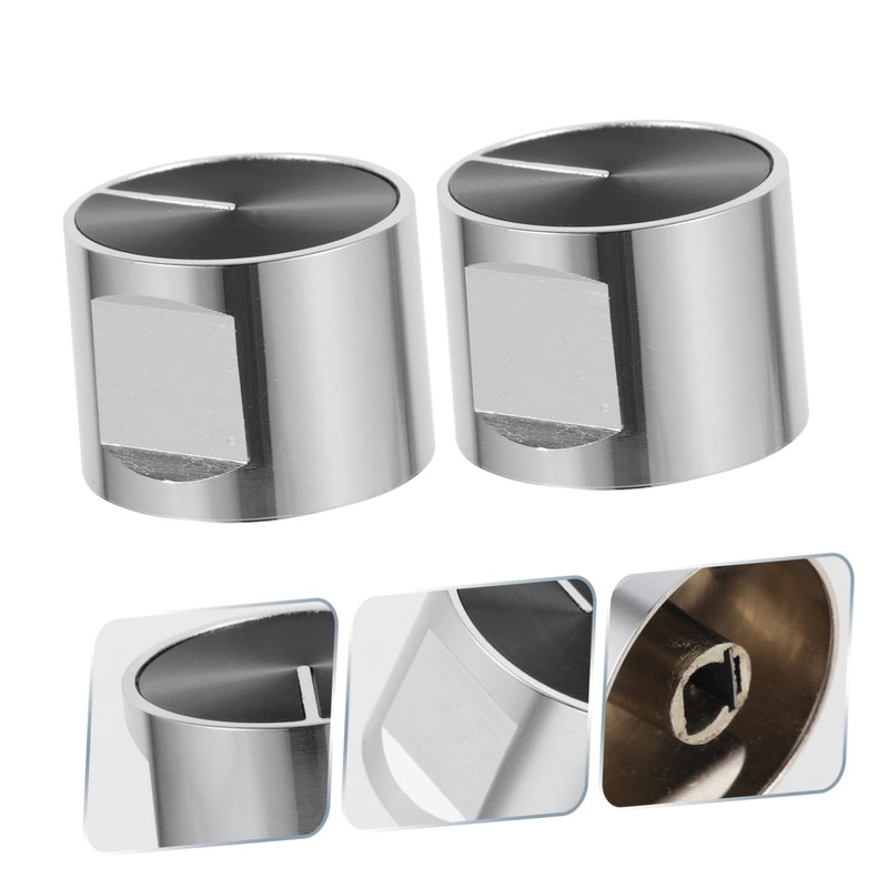 DOITOOL Gas Cooker Knobs 2pcs Replacement Stove Knobs Simple Style