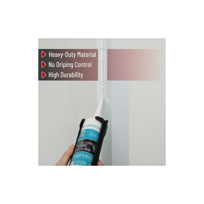 Bates- Caulking Gun Tool, 10:1 Thrust Ratio, Black & Red,