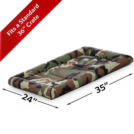MidWest Homes for Pets Camo Pet Bed Mat For Medium To Large Dogs 36 Inch Durable And Washable