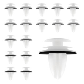 Pack of 100 Door Trim Clips, Car Mounting Clips, Automotive Mounting Clips Set, Ideal for Door Panels and Bumper Attachments, Robust Plastic Clips with Padding
