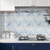 CHIHUT 6 Sheets Blue and White Marble Gradient Picket Shaped