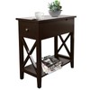 ChooChoo End Table, MDF Material Flip Top Narrow End Table