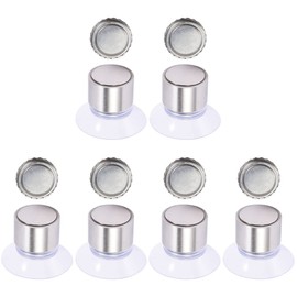 Zerodeko 6 Sets Magnetic Soap Holder Soap Magnet Soap Gripper for Bar Soap Magnetic Sponge Holder Soap Holder for Shower Wall Chrome Soap Holder Wall Mounted Travel Soap Soy Stainless Steel