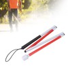 Folding Blind Cane Anti Slip Handle Red White Aluminium Light