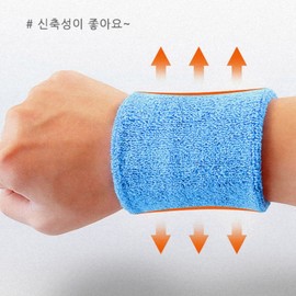 Sweat-Absorbing Sports Wristband for Tennis, CrossFit & Athletics Wristband Aquamarine 5ea