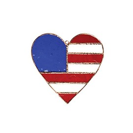 Gift Essentials GE175 Patriotic Heart Suncatcher (Set of 1)