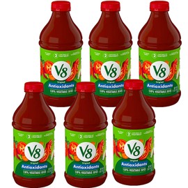 2MS Box with V8 Original Antioxidants 100% Vegetable Juice 46 Fl oz 6 Pack