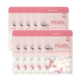 Farmstay Visible Difference Mask Pack Pearl 10 Sheets / 팜스테이 비저블 디퍼런스 마스크팩 진주 10매