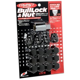 KYO-EI K0601B-12R Bull Lock Bag Type 19HEX M12 x P1.5 for 4H Cars, Black