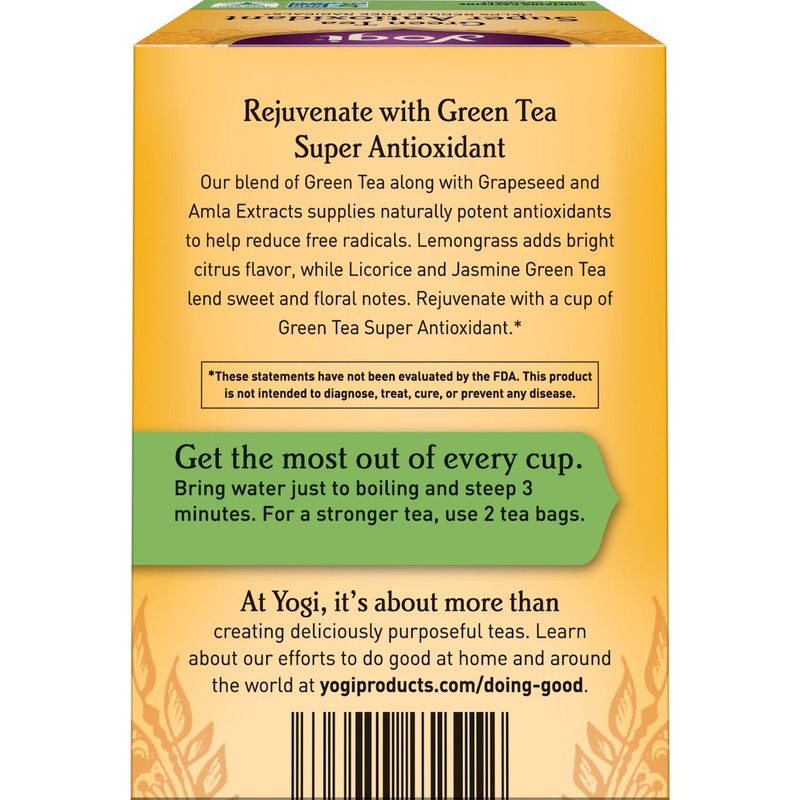 Yogi Teas Tea Grn Antioxdnt Org