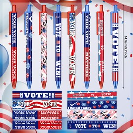 Leinuosen 120 Pieces Vote pens bulk Election Supplies Your Vote Matters Gifts for voters American Flag Ballpoint Pen souvenirs from usa for Writing and Signing, Home School Office Election Supplies