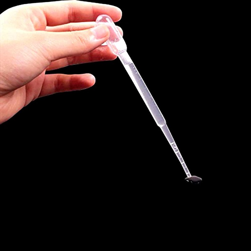 Plastic Dropper Pipettes, 0.07 fl oz (2 ml), 100 Pcs,