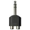 Keepdrum ADA062 Stereo Audio Adapter RCA Female to 6.3 mm