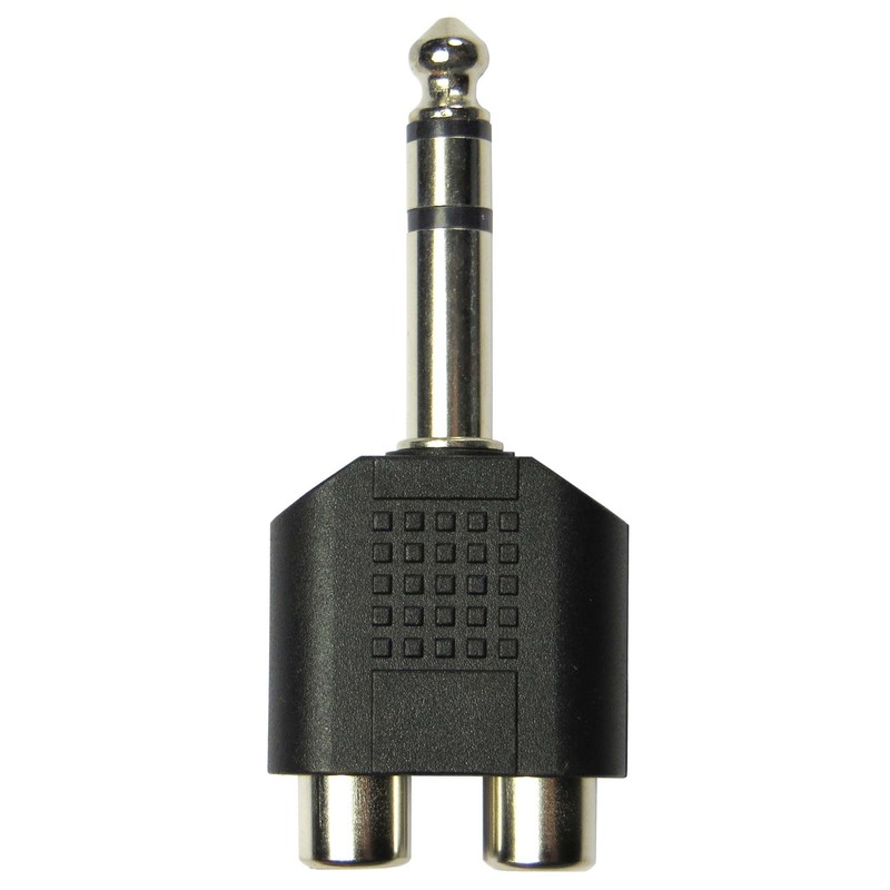 Keepdrum ADA062 Stereo Audio Adapter RCA Female to 6.3 mm