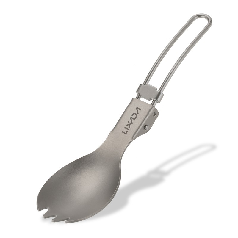 Ti Folding Spork Lightweight Outdoor Dinner Spork Flatware for Travel